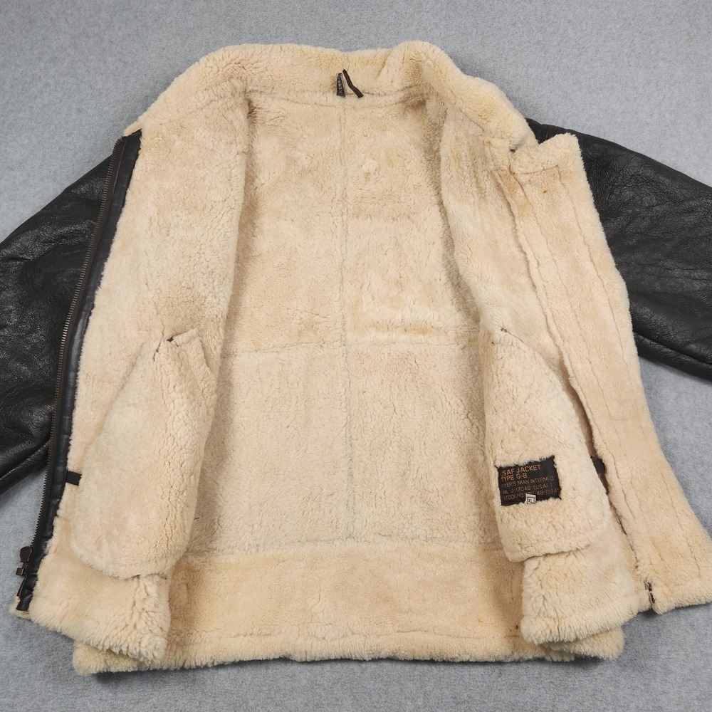 Vintage USAF Pilot Jacket Type G8 XL Genuine Sheepskin Lining Made In Turkey - Picture 2 of 16
